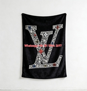 Luxury LV Monogram Flannel Throw Blanket 367